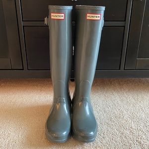 Hunter Women’s Original Tall Gloss Rain Boot Sz 8